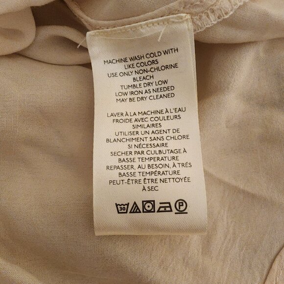 Free People Sundown Floral Mini Dress Broken Button Loop Tan Small - Picture 7 of 11